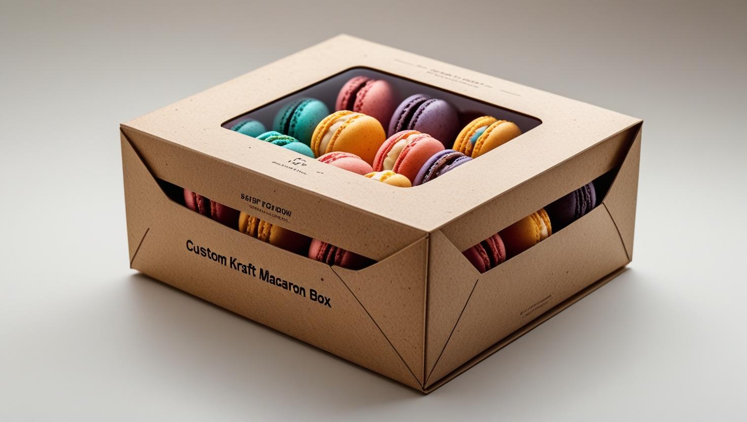 Custom Kraft Macaron Boxes - Image 2